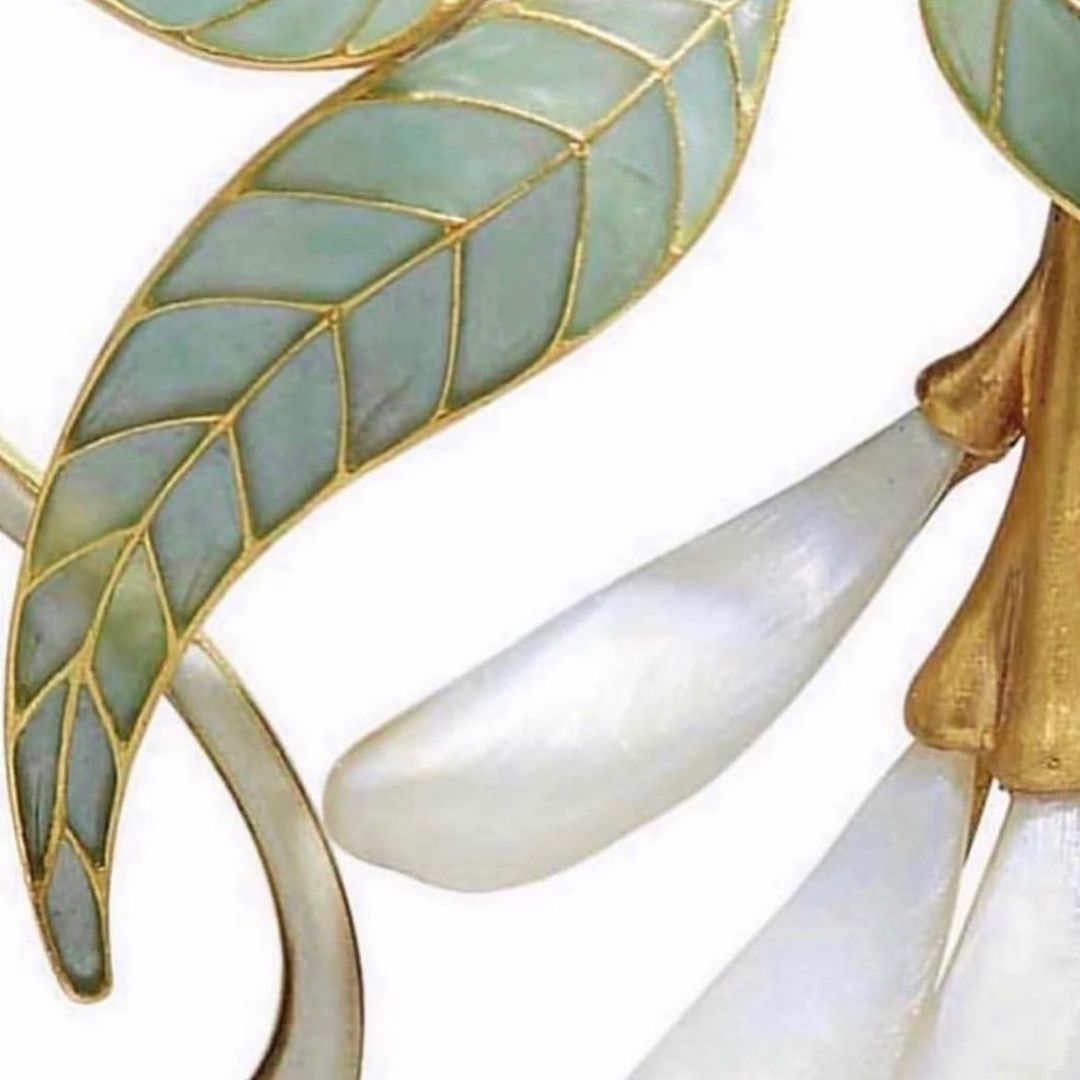 Très Belle Broche Vintage Style Art Nouveau - Bijou Ancien Occasion Pièce Unique Décorative