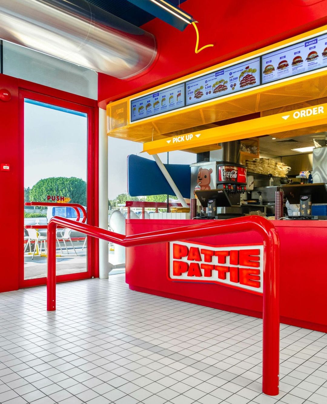 Interior Design on Pinno: Fire engine red and mustard yellow are c...