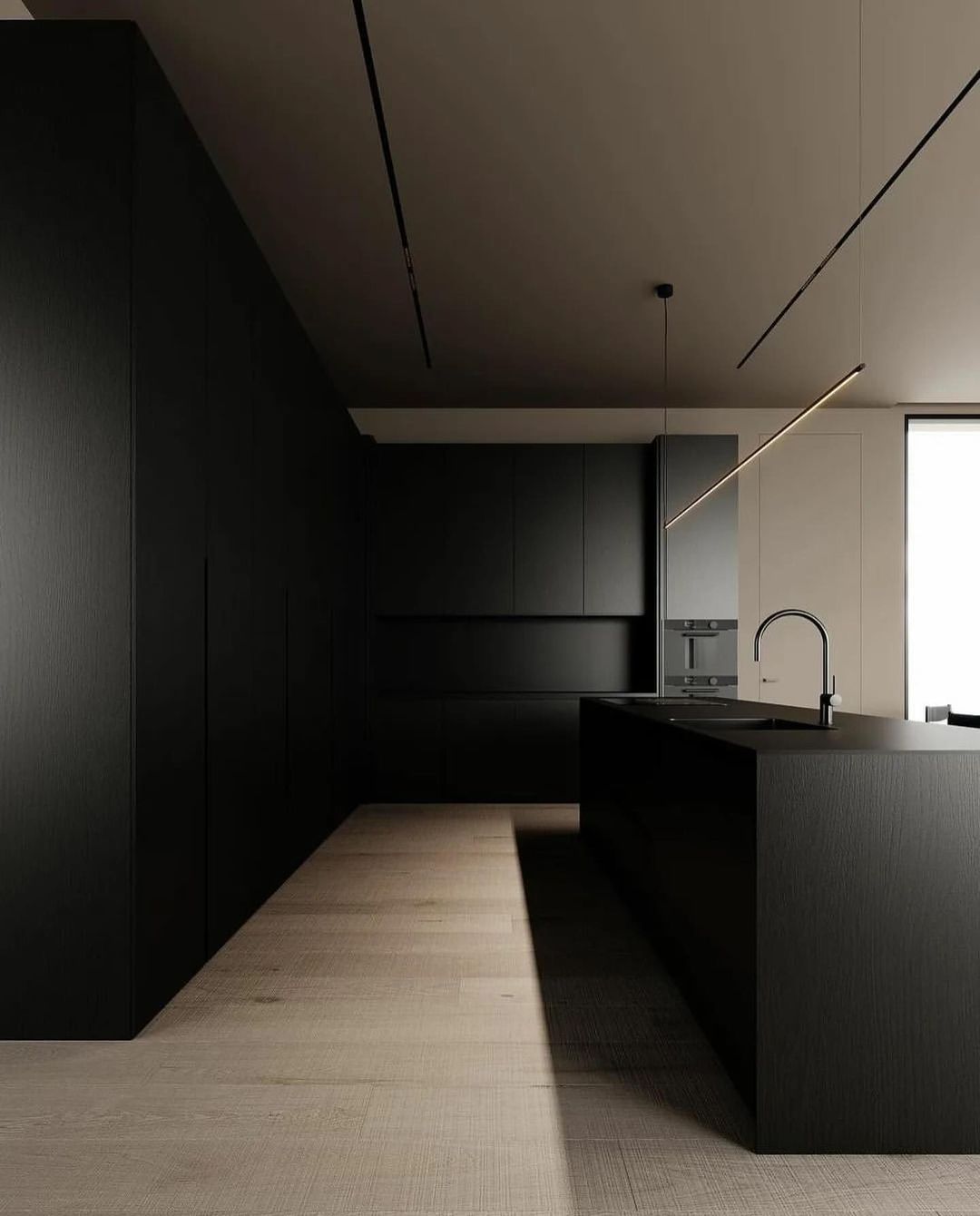 darkhomes@instagram on Pinno: Dark minimalistic interior design ...