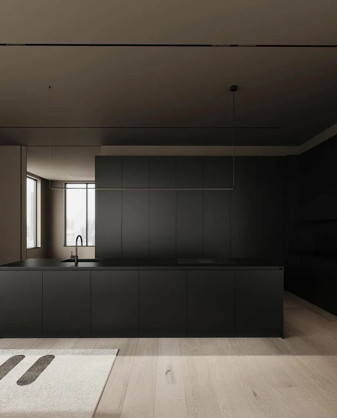 darkhomes@instagram on Pinno: Dark minimalistic interior design ...