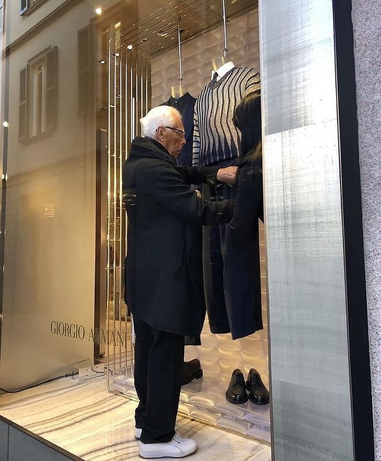 hidden.ny instagram on Pinno A picture of Giorgio Armani setting