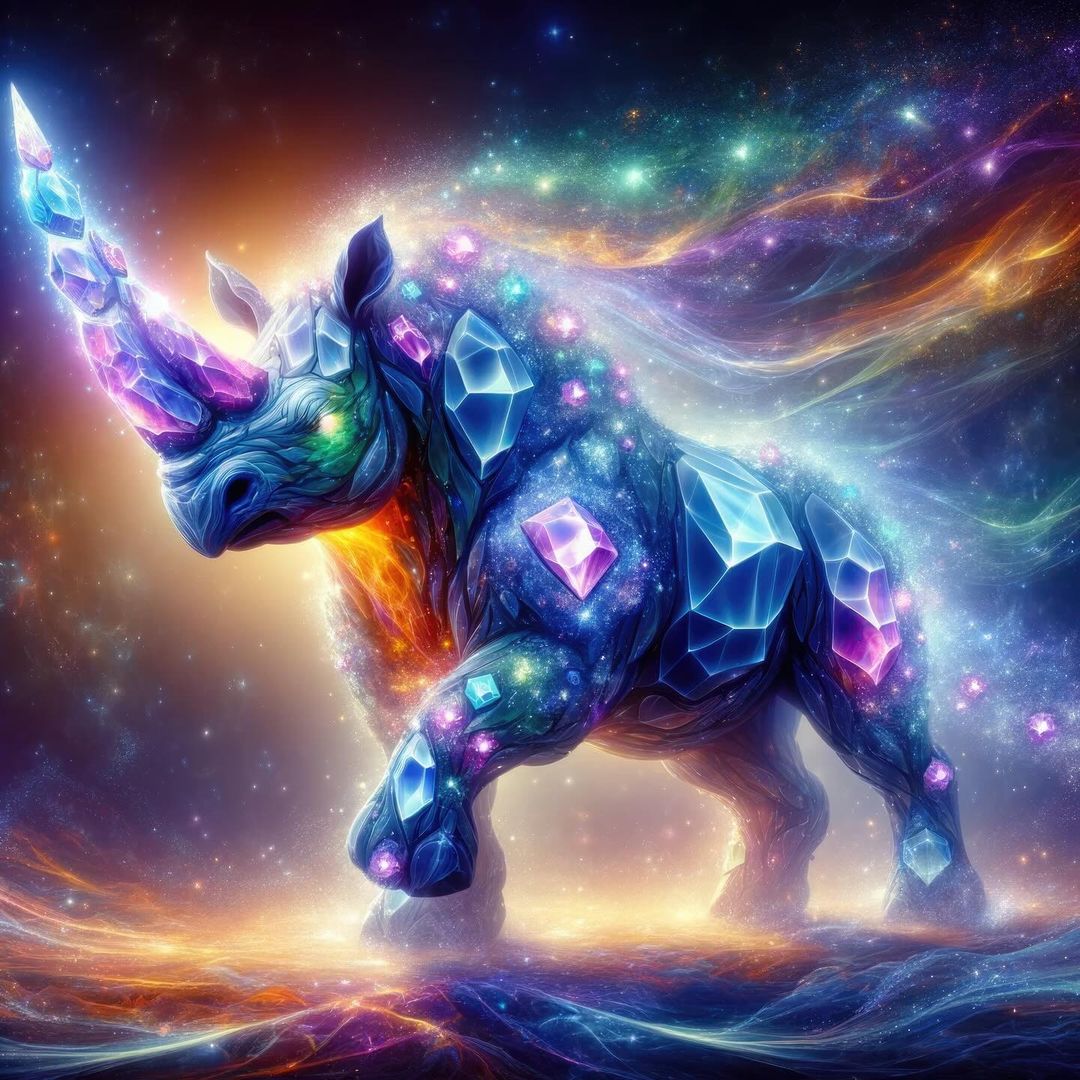 aicharactersart@instagram on Pinno: Elemental Rhinos 🦏 🔥💧🍃💨 #aiart # ...