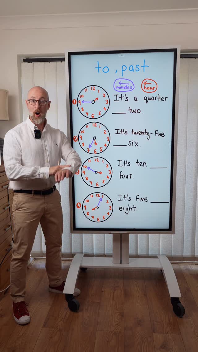 Video by Richard Venner on Pinno: What’s the time? #learnenglish #ielts ...