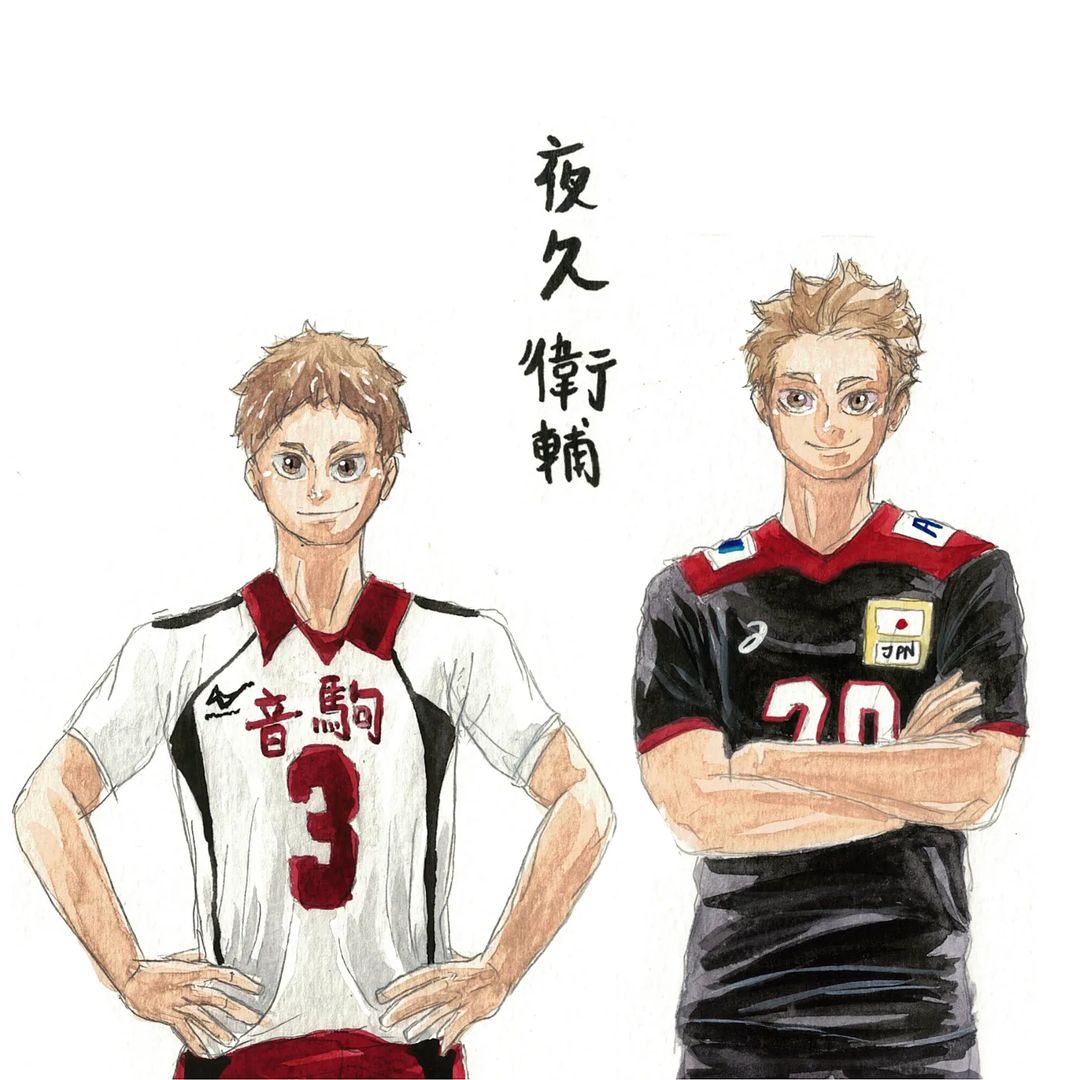 ハイドリ　2周年アクリルキーホルダー　西谷夕&夜久衛輔 ハイキュー 西谷夕 ハイキュー!日向翔陽 夜久衛輔 五月蝿く