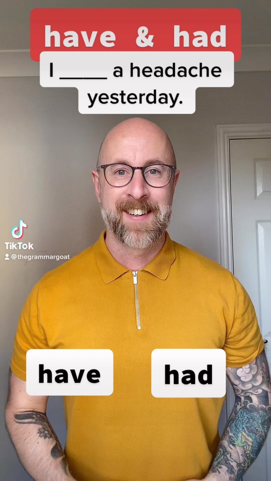 Video by Richard Venner on Pinno: have & had #britishenglish #britishe...