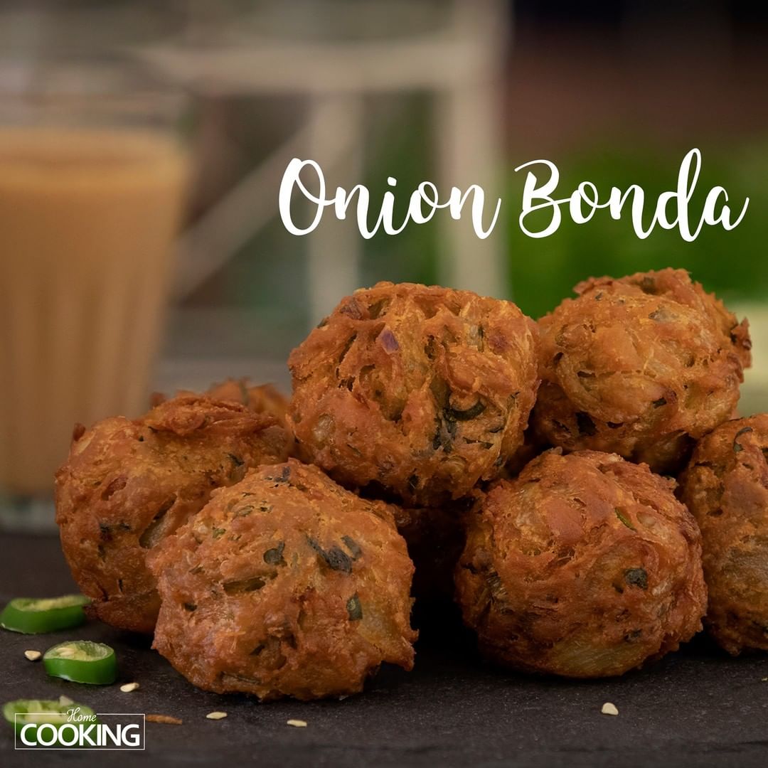 Video by HomeCookingShow on Pinno: Onion Bonda |Tea time snack |Tea ...