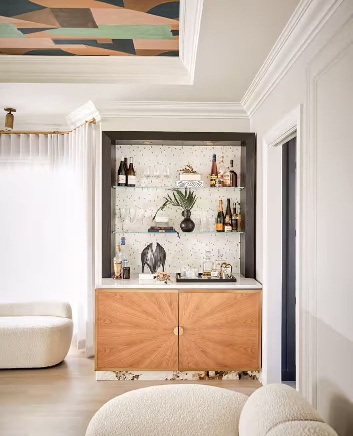 styleathome@instagram on Pinno: Applying hand-painted wallpaper to the ...