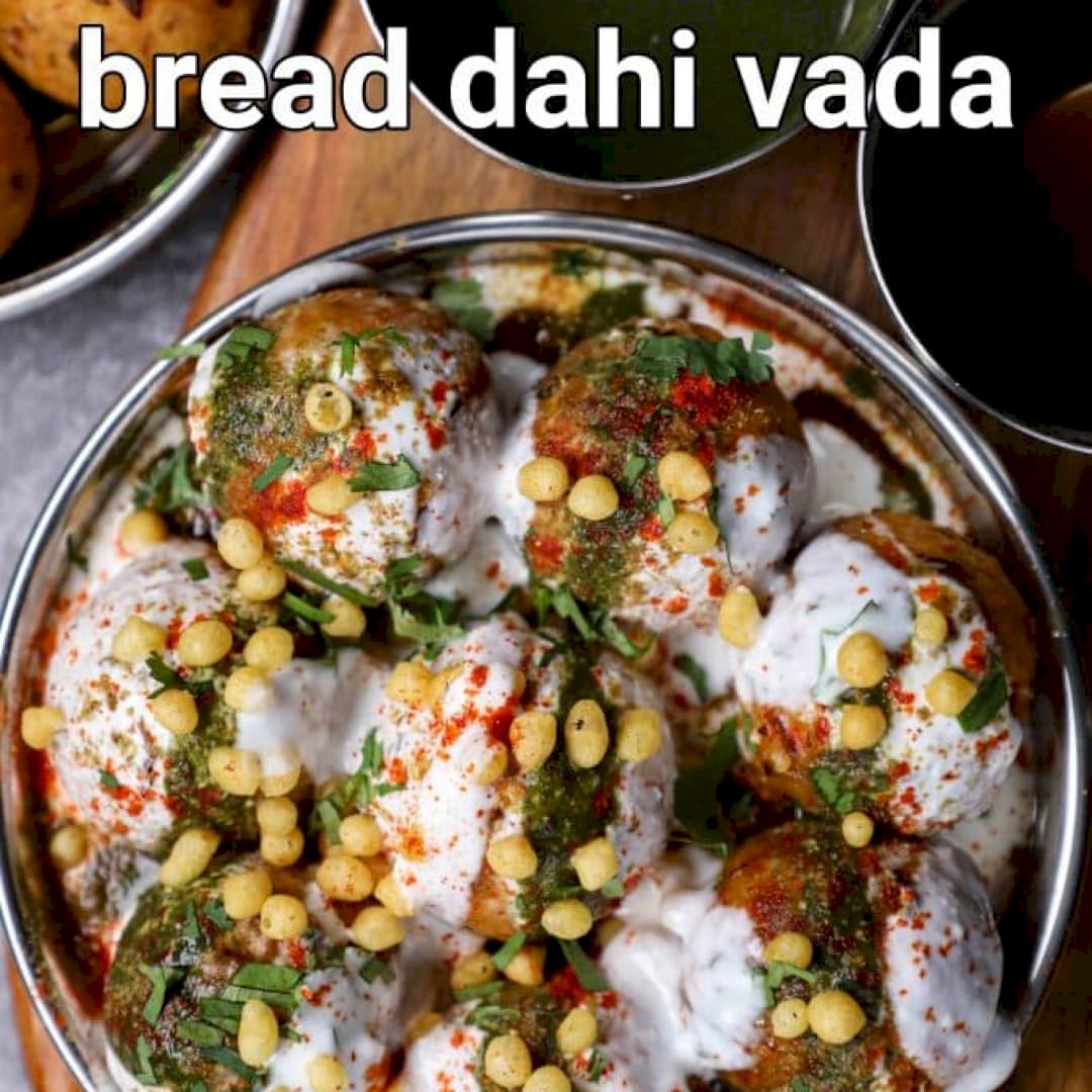 Hebbars.kitchen@instagram On Pinno: Bread Dahi Vada Recipe - Bread Ke ...