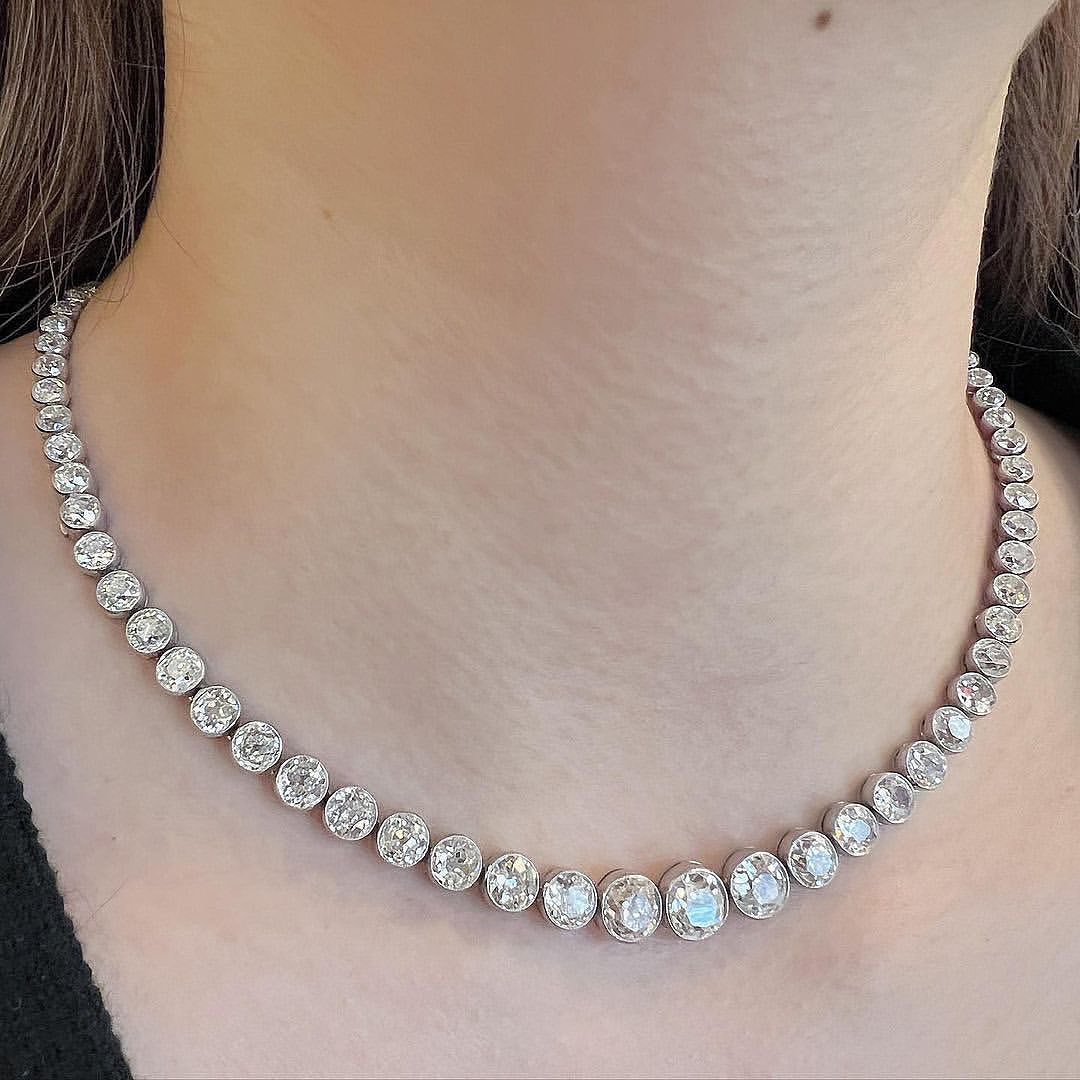 fd_gallery@instagram on Pinno: An Early 20th Century Diamond Riviere Ne...