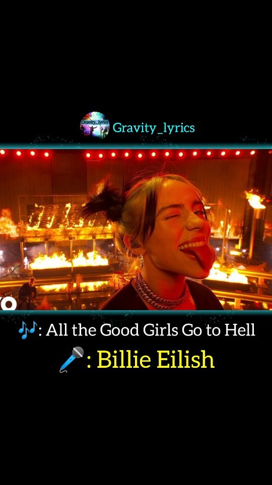 gravity_lyricsinstagram on Pinno 🎤 Billie Eilish 🎶 All the Good