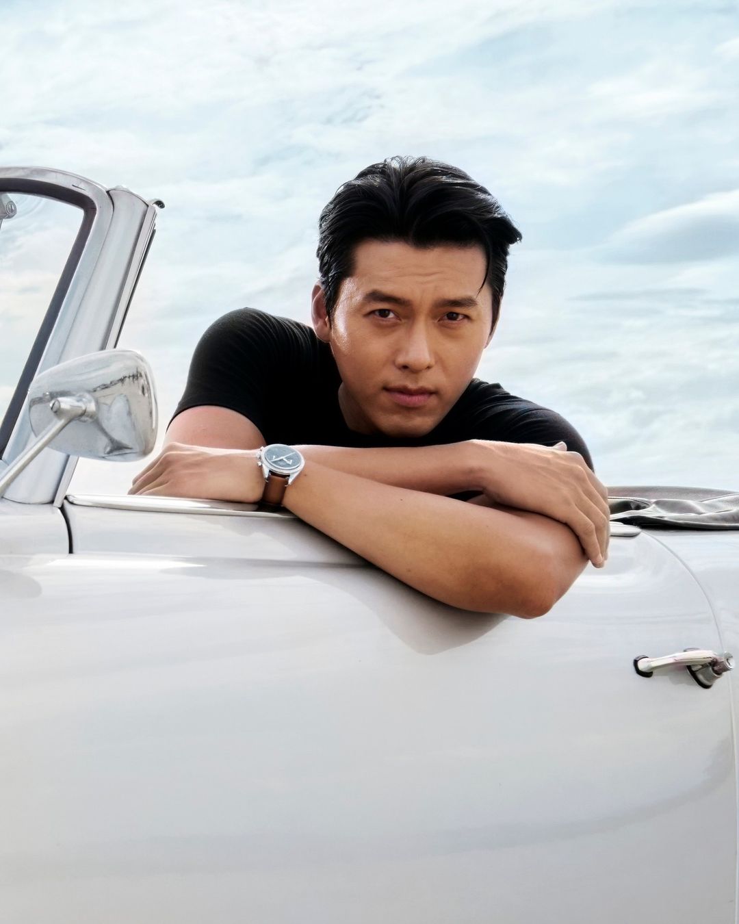 omega instagram on Pinno Hyun Bin takes the wheel wearing the Sp