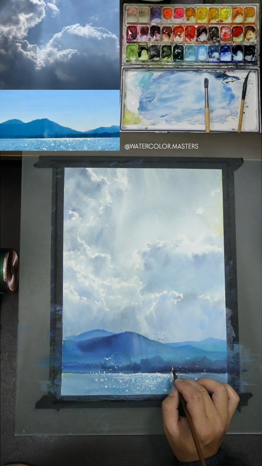 Video by Watercolor Art Gallery on Pinno: Watercolor landscape painting ...
