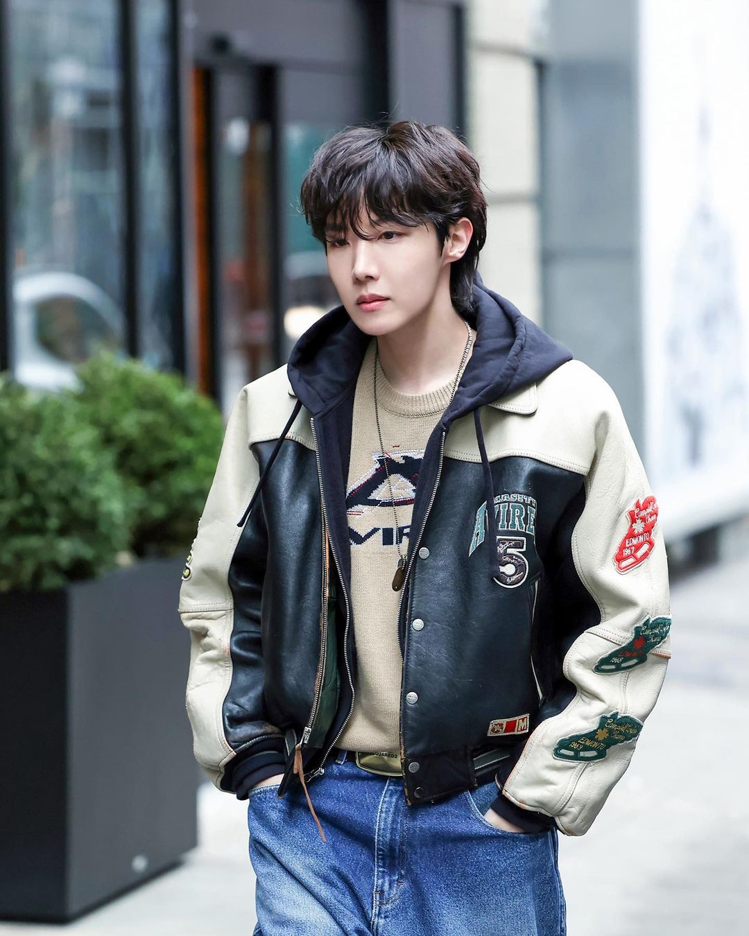 HOPE ON THE STREET VARSITY JACKET M