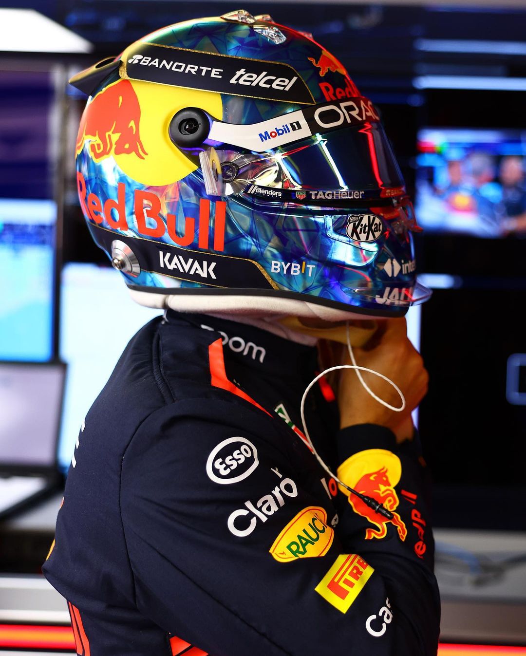 redbullracing@instagram on Pinno: Checo’s special helmet collection ...