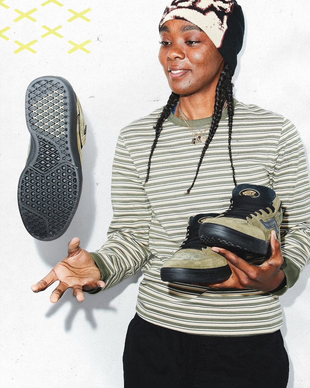 vansskate instagram on Pinno Beatrice Domond adds a dash of